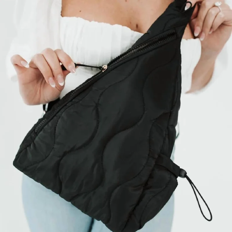 Odor-Resistant And Budget Bags Women's Striding Through Philly Puffer Bag In Black Elegant Bags, Limited Stock Available Odor-Resistant And Budget Bags Women's Striding Through Philly Puffer Bag In Black Elegant Bags, Limited Stock Available