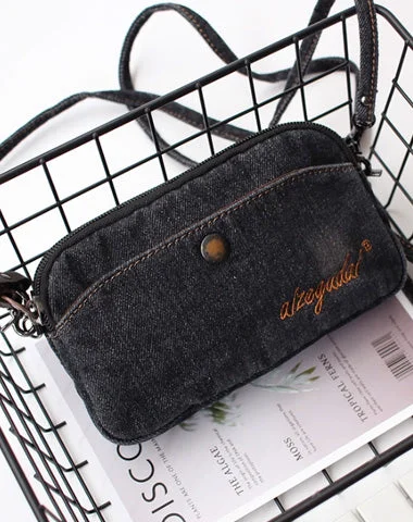 Inspired Bags For Affordable Luxury Vintage Womens Black Denim Phone Shoulder Bag Denim Crossbody Purse for Women Elegant Totes At Limited-Time Prices Inspired Bags For Affordable Luxury Vintage Womens Black Denim Phone Shoulder Bag Denim Crossbody Purse for Women Elegant Totes At Limited-Time Prices