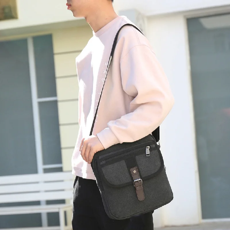 Seasonal Clearance Bags For Summer Casual Summer Men Pocket Canvas Solid Unisex Shoulder Tote Elegant Bags, Limited Stock Seasonal Clearance Bags For Summer Casual Summer Men Pocket Canvas Solid Unisex Shoulder Tote Elegant Bags, Limited Stock