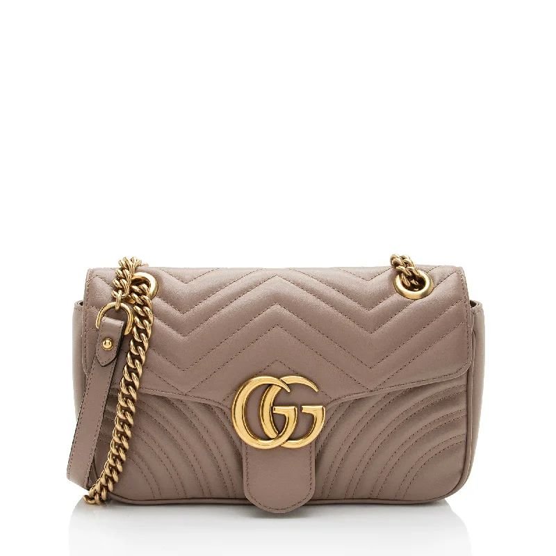 Limited-Time Offer On Trendy Bags Gucci Matelasse Leather GG Marmont Small Flap Bag Elegant Bags With Limited Stock Available