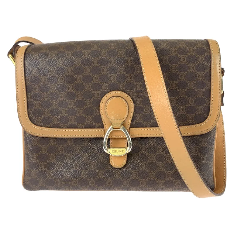 Stupidly Low Prices Celine Brown Macadam PVC Leather Shoulder Bag Fashion Bags With Huge Discounts