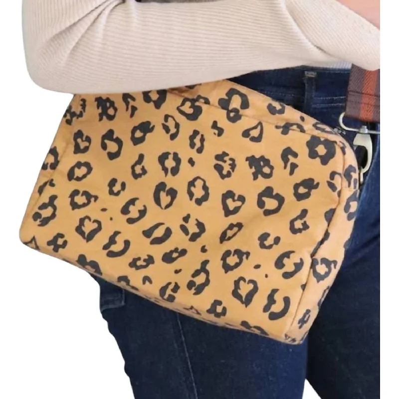 Bold And Flash-Sale Bags Women's Cotton Canvas Crossbody Bag In Golden Yellow & Tan Leopard Timeless Bags, Flash Sale Bold And Flash-Sale Bags Women's Cotton Canvas Crossbody Bag In Golden Yellow & Tan Leopard Timeless Bags, Flash Sale