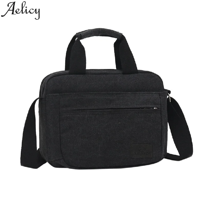 Active Lifestyles Men's  Canvas Solid Color Totes Business Fashion Bags, Limited Offer