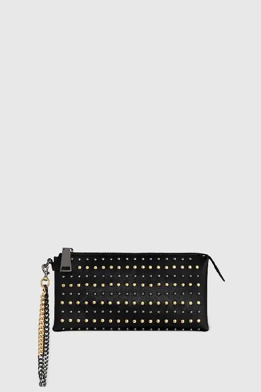 Cuff Me Up Studded Clutch