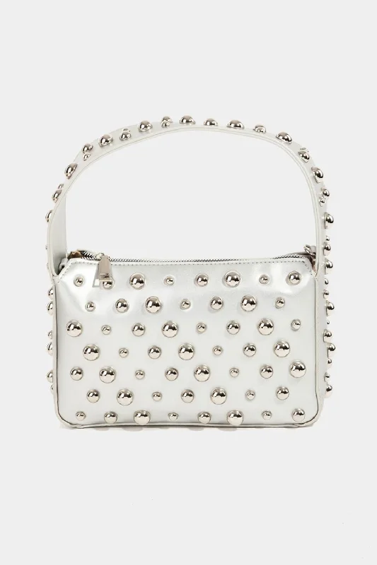 Fame Ball Studded Square Handbag