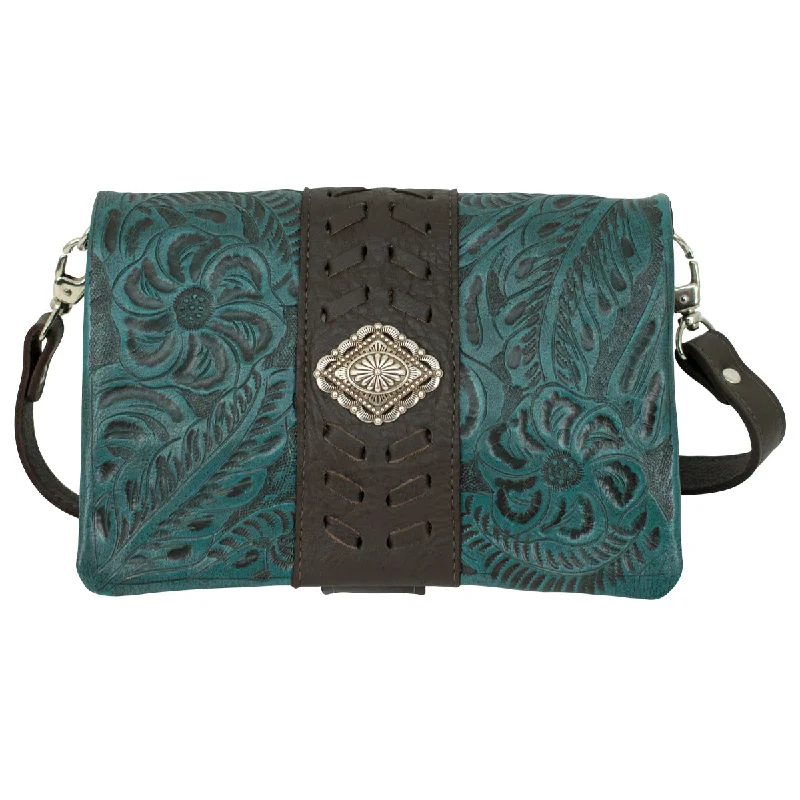 Large Fold 'N Go Crossbody - Dark Turquoise