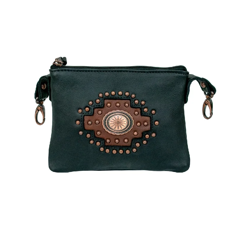 Midnight Copper Trail Rider Hip/Crossbody Bag - Black