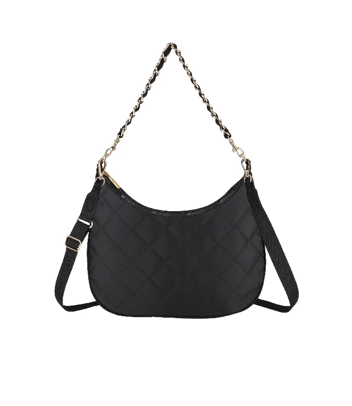 Insane Discount Onslaught Chain North/South Convertible Hobo Elegant Purses, Shop & Save