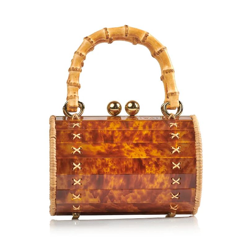 Style Breakthroughs Alix Gold Bamboo Bag Turtle Seasonal Sale On Trendy Handbags
