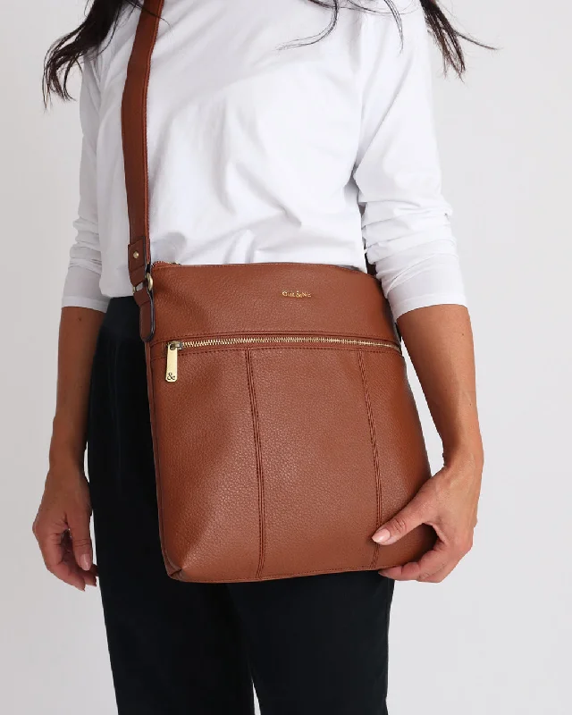 Limited Stock, Big Sale Blake Large Crossbody - Tan Don't Miss Out – Handbag Discounts