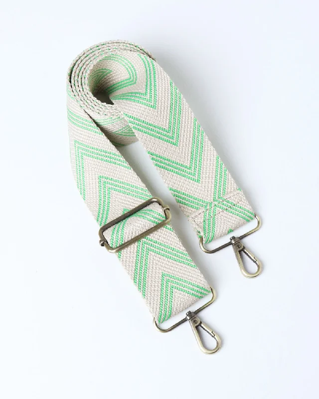 Eco-Friendly Bags With Discounts Chevron Strap - Green Best-Selling Bags Now At Exclusive Promotional Prices