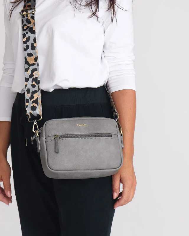 Uxury Designer Handbag Brands Gigi Crossbody - Grey Best-Selling Bags Now At Exclusive Promotional Prices