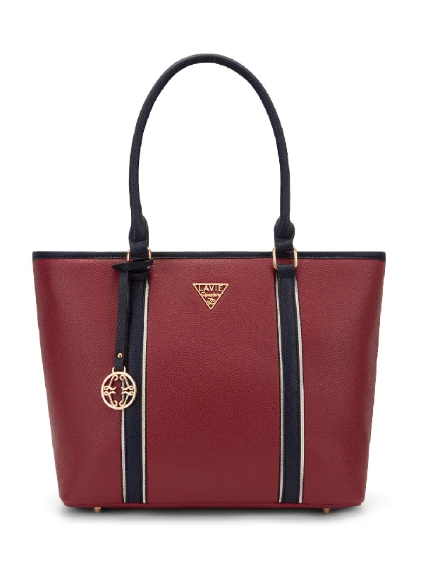 Polished Style Deals Lavie Signature Las Vegas Large Red Womens Tote Bag Iconic Fashion Bags At Unbeatable Savings