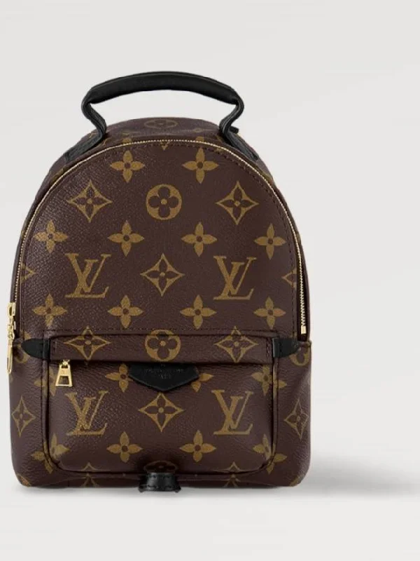 Palm Springs Monogram Mini Backpack Brown