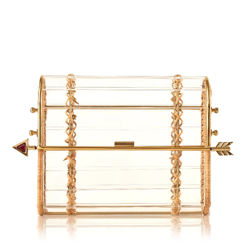 Unleash Your Trendy Side Seringueira  Gold Bag Crystal Flash Sale On Designer Bags