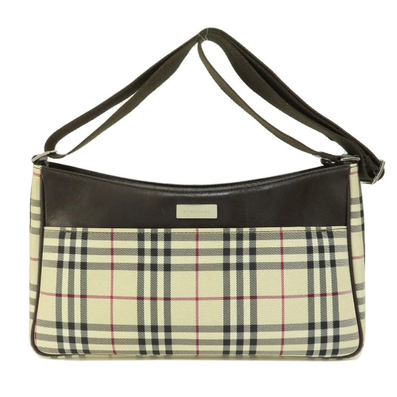 Burberry Nova Check  Canvas Shoulder Bag (Pre-Owned)