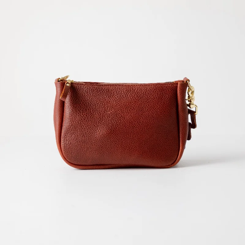 Dark Tan Bulldog Mini Crossbody Bag