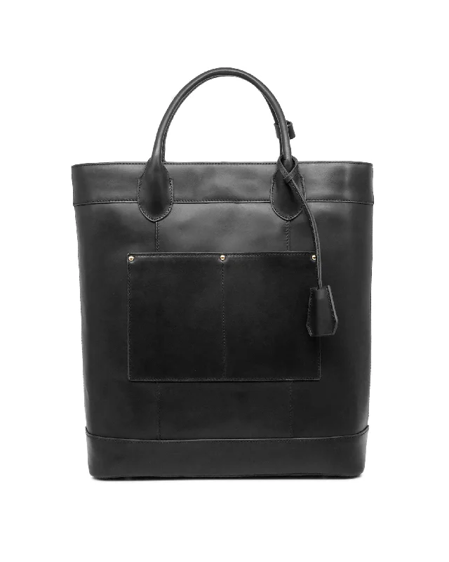 Di Classe Leather Tote (Nero)