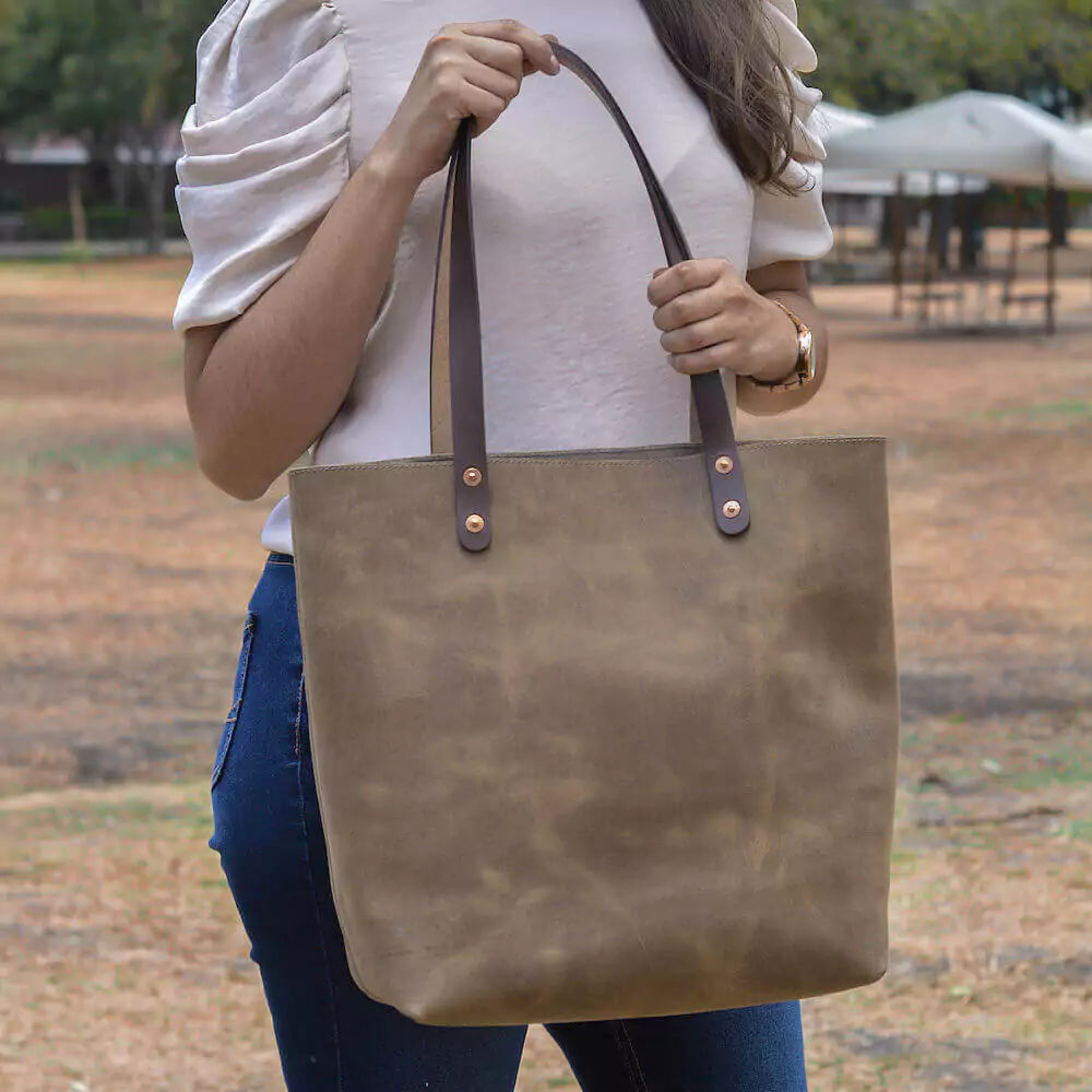 Eden LARGE Leather Tote Bag - Classic Best Deals On Premium And Casual Bags – Act Fast