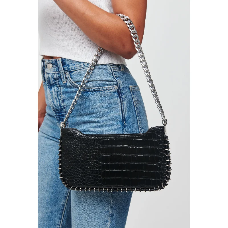 Elsie - Croc Shoulder Bag