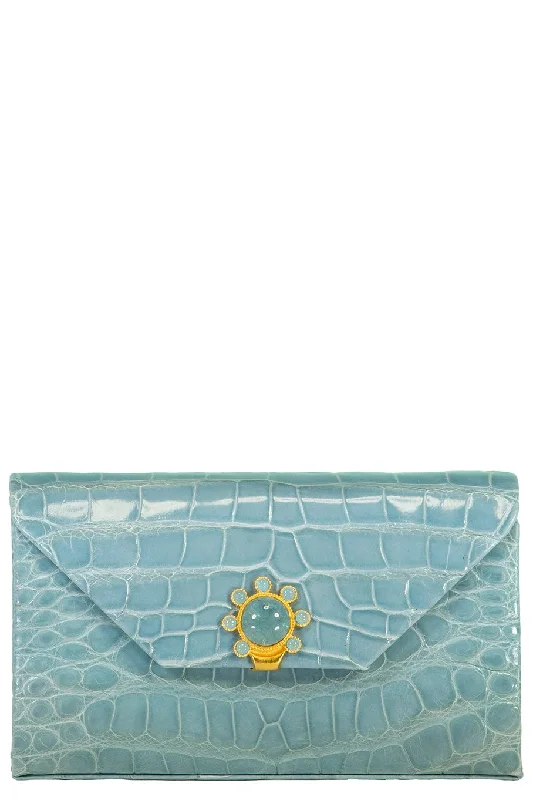 Isabel Box Clutch - Seaglass