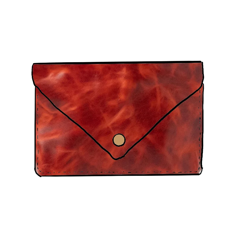 Lava Leather Clutch