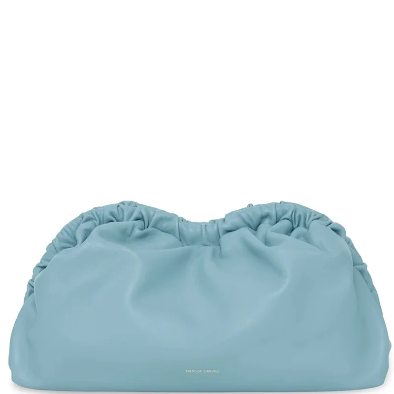 Cloud Clutch Lambskin, Degus Blue Flash Sale On Elegant Bags – Limited Stock Available