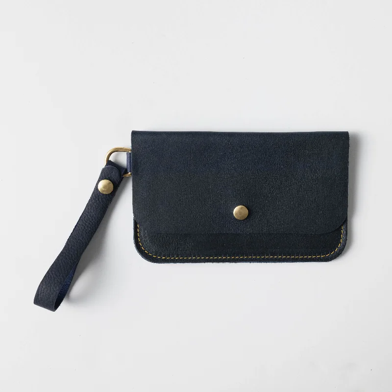 Navy Kodiak Wristlet Clutch