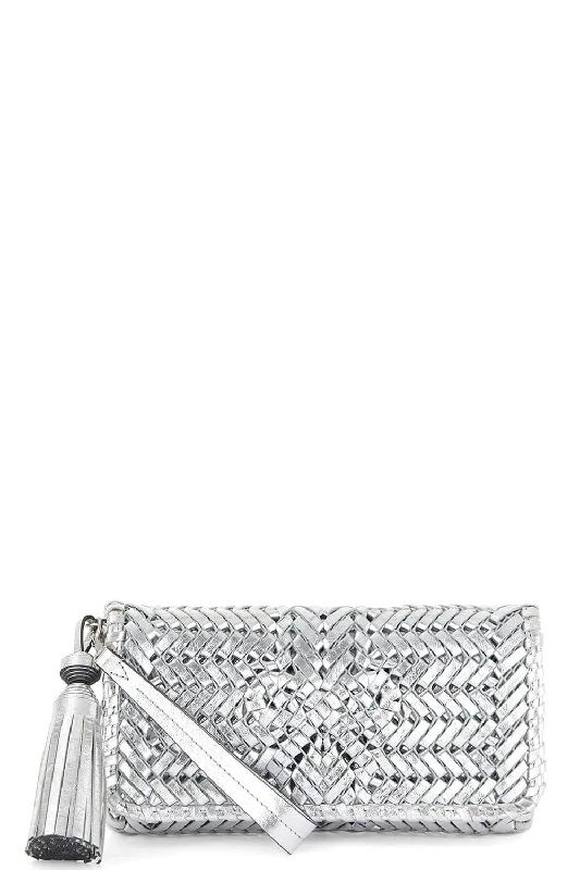 Neeson Tassel Clutch - Silver