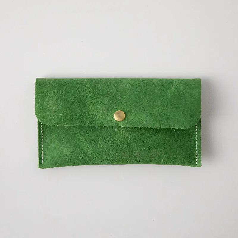 Palm Green Leather Clutch Fashionable Handbags At Must-Have Prices