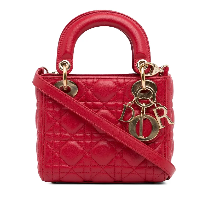 Dior Mini Lambskin Cannage Lady Dior (SHG-xpSv3N)