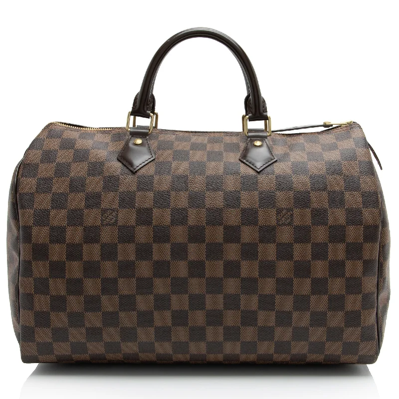 Louis Vuitton Damier Ebene Speedy 35 Satchel (SHF-scUW6C)