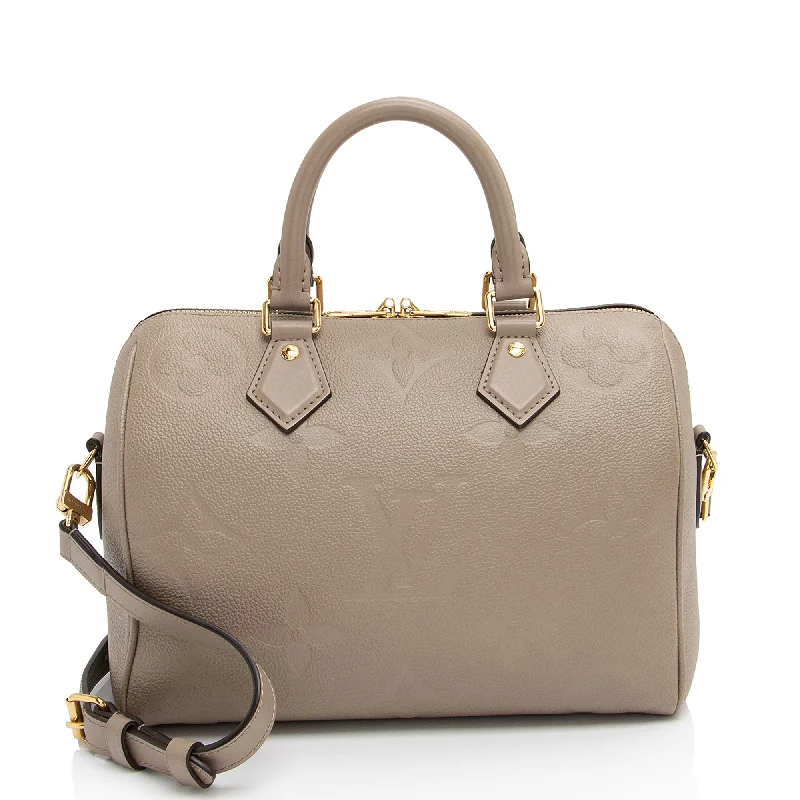 Louis Vuitton Giant Monogram Empreinte Speedy Bandouliere 25 Satchel (SHF-IaNyOF) Iconic Handbags At Unbeatable Prices