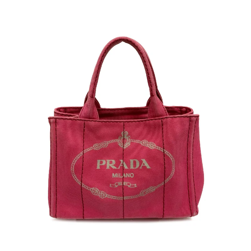 Prada Small Canapa Logo Satchel (SHG-O5SOp1)