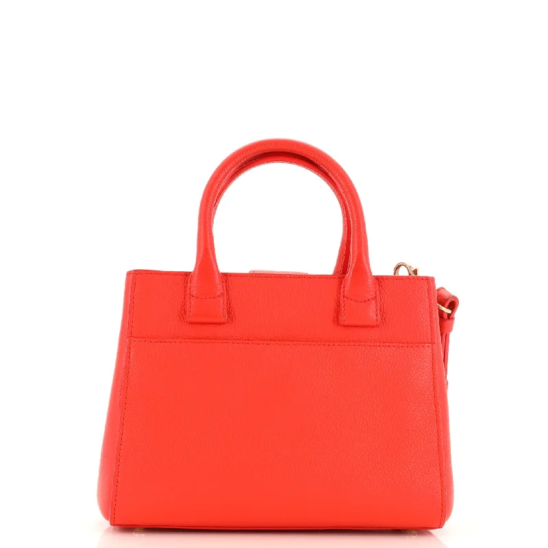 Hot Brand Discounts Neo Executive Tote Grained Calfskin Mini Premium Handbags With A Touch Of Elegance