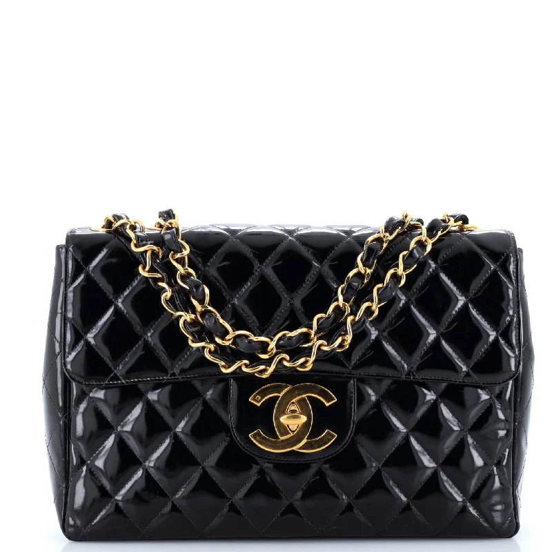 Seasonal Clearance Bags For Summer, Winter, Etc. Vintage Classic Single Flap Bag Quilted Patent Jumbo Luxury Handbags At Budget-Friendly Rates Seasonal Clearance Bags For Summer, Winter, Etc. Vintage Classic Single Flap Bag Quilted Patent Jumbo Luxury Handbags At Budget-Friendly Rates